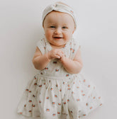 Tank Twirl Organic Dress | Crab (excludes headband)